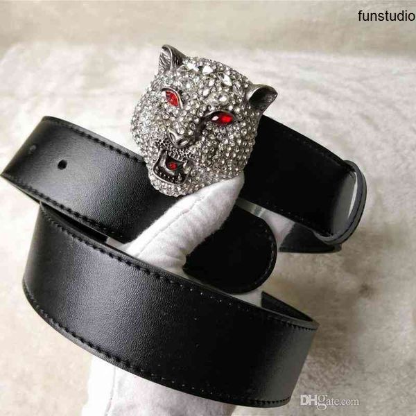 

new designer belt mens senior tiger head belts new fashion casual cowhide belts for men and women waist belts, Black;brown