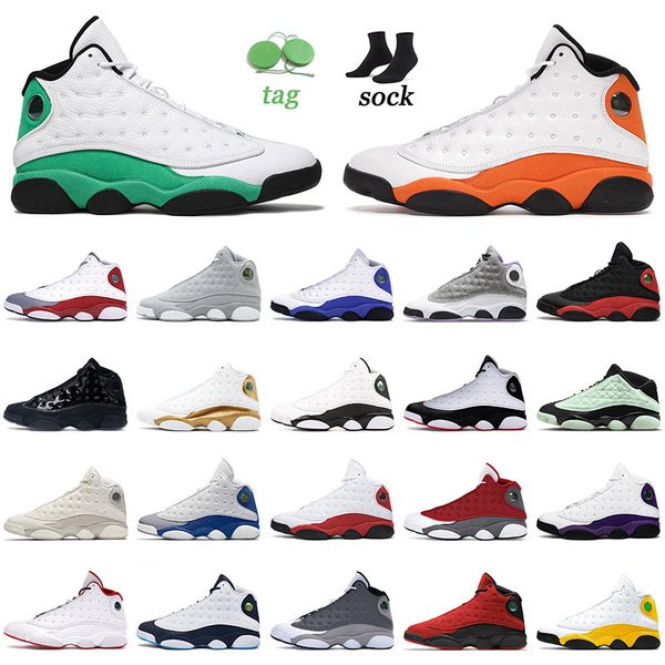 

basketball shoes 13 13s xiii mens jumpman sneakers lucky green starfish melo phantom court purple atmosphere grey trainers sports eur 36-47, White;red