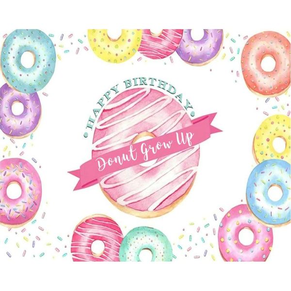 

party decoration happy birthday grow up cartoon backdrop baby shower room decor po booth studio prop