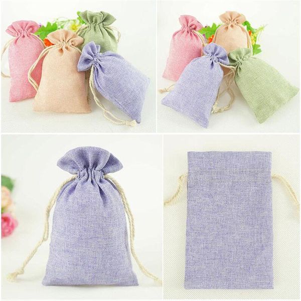 

gift wrap cotton linen storage bags candy chocolate bag drawstring pouch for travel sundries earrings jewelry party pocket