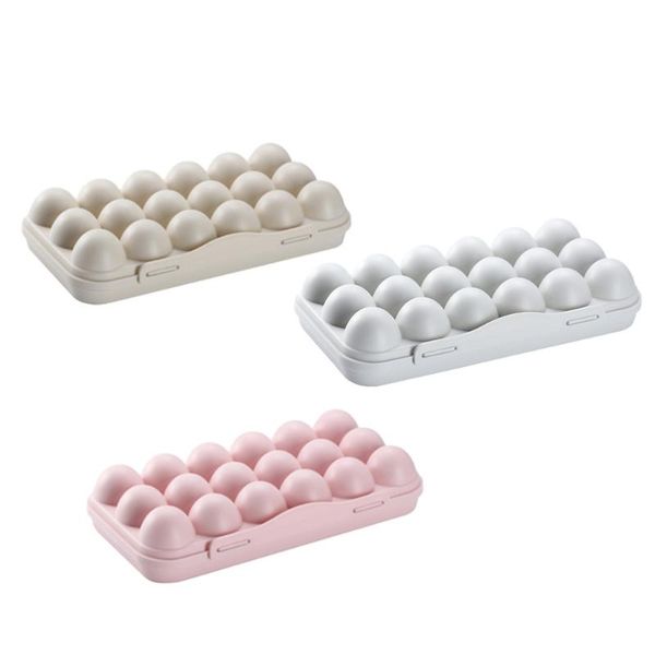

storage bottles & jars 3pcs durable practical egg holder preservation box for store