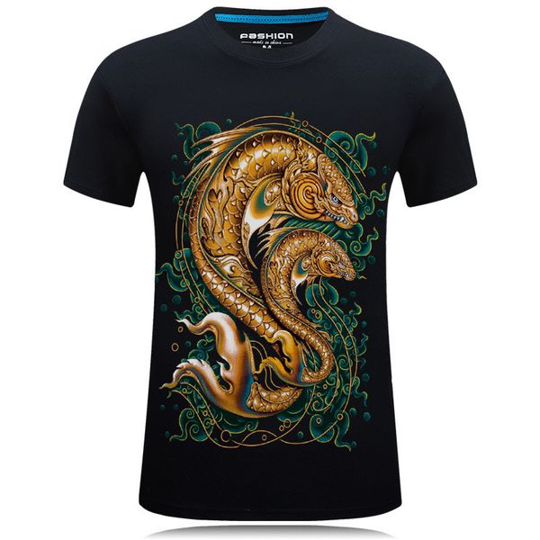 

men's t-shirts 2021 summer 3d male manga short-sleeve cotton t-shirt, White;black