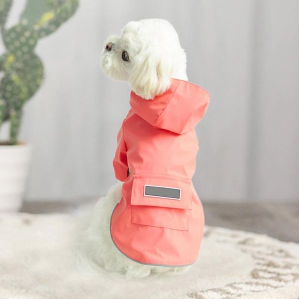 

dog apparel pet waterproof reflective raincoat portable hooded poncho outdoor clothes supplies for small medium and large dogs