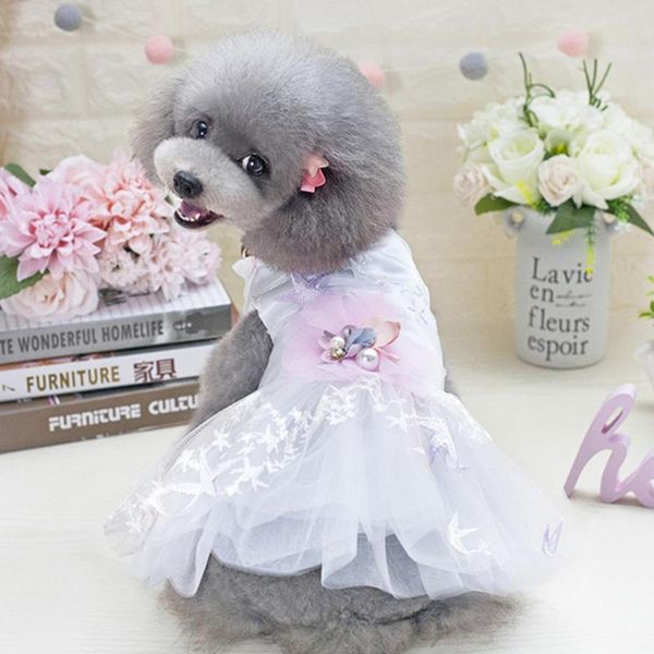 

dog apparel pet clothes japanese, korean, european and american cute cartoon fresh starfish skirt