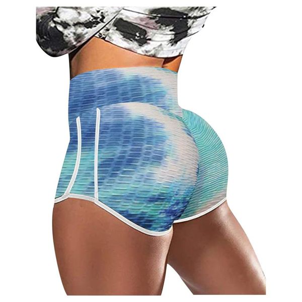 

women's leggings printed fashion workout lady short seamless fitness scrunch bulady running sport gym clothing 12#, Black