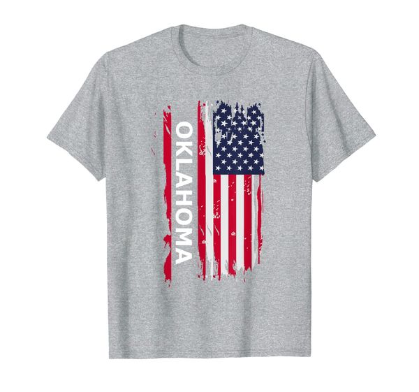 

state of oklahoma gift souvenir t-shirt, White;black