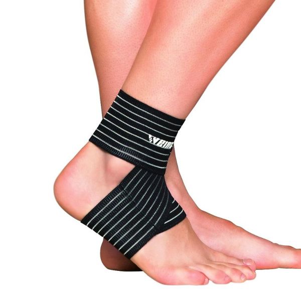 

ankle support weing 1pcs adjustable sports elastic foot protector football basketball safety, Blue;black