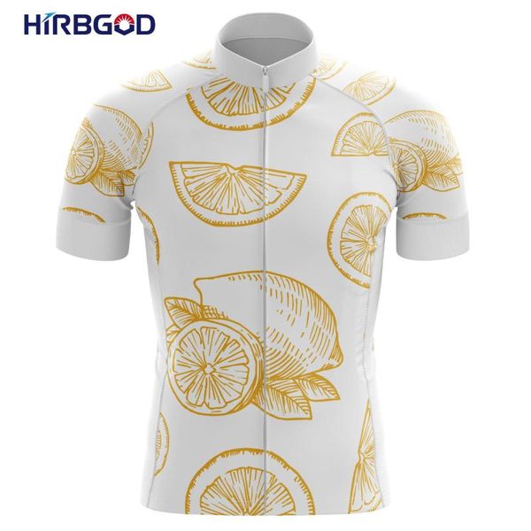 

racing jackets hirbgod for men simple fruit stylish lemon bicycle clothing quick dry cycling jersey short sleeve bike sportswear,tyz795-01, Black;red