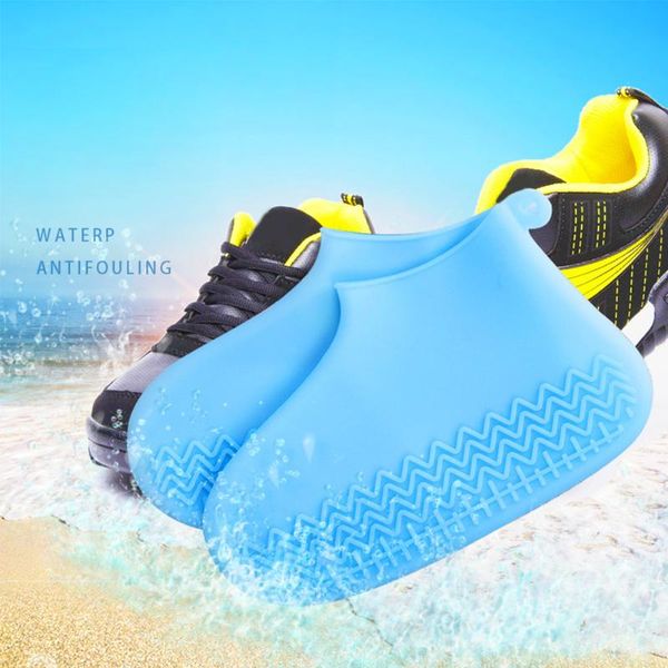

shoe parts & accessories washable wear resistant waterproof rainproof lightweight foldable non slip silicone snow protection shoes cover ove, White;pink