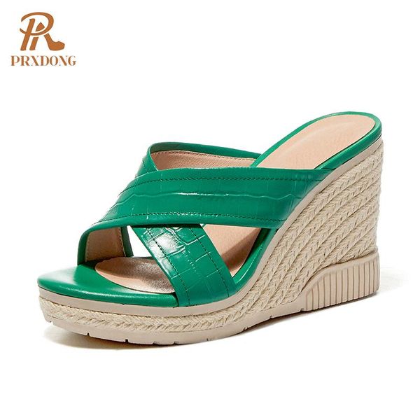 

women sandals 2021 female shoes genuine leather fashion high heeled dress casual summer slides slippers size 39, Black