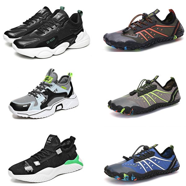 

men's shoes sports men lightweight breathable casual white black blue trendy youth running sneakers color sisteen