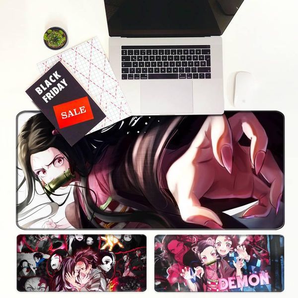 

mouse pads & wrist rests demon slayer pad computer gamer 900x400x3mm padmouse agatsuma zenitsu mousepad ergonomic gadget office desk mats