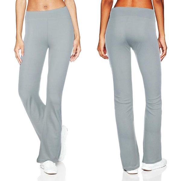 

yoga outfit women casual solid color slim hips loose pants wide leg sports workout fitness trousers sportswear legging