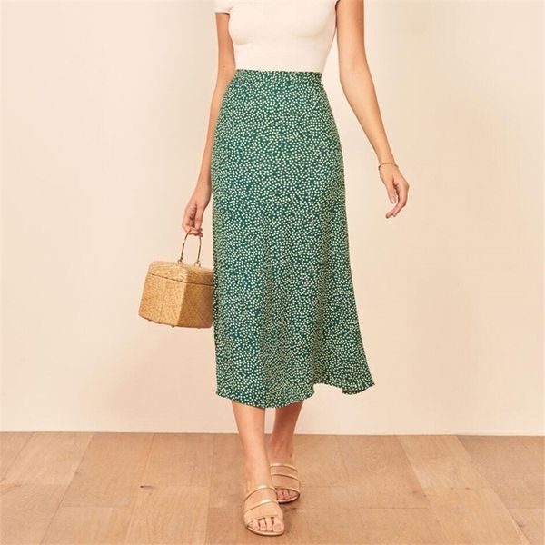 

summer female skirt casual flower print 210430, Black
