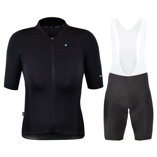 

racing sets biehler pro cycling jersey set mtb bike short sleeve women's bicycle clothes ropa ciclismo sportswear bibs shorts gel pad, Black;blue