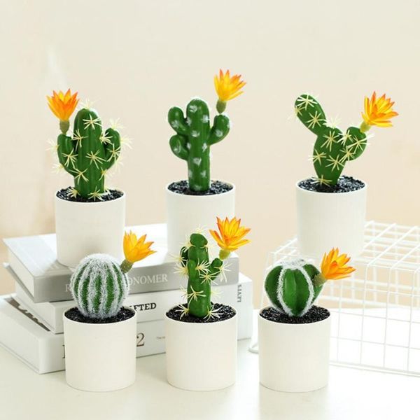 

decorative flowers & wreaths artificial plants cactus potted ornaments mini bonsai beautiful