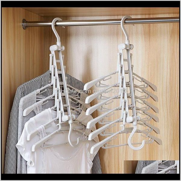 Rack 1Pc Creativo Multi-Strato Pieghevole Grucce Multiuso Vestiti Cappello Pantaloni Risparmia Spazio Rack Guardaroba Organizzazione di Stoccaggio K7Tds Kkmfd