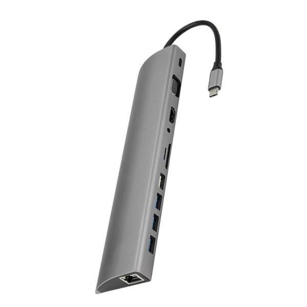 

hubs computer converter type-c hub 11-in-1 dock station