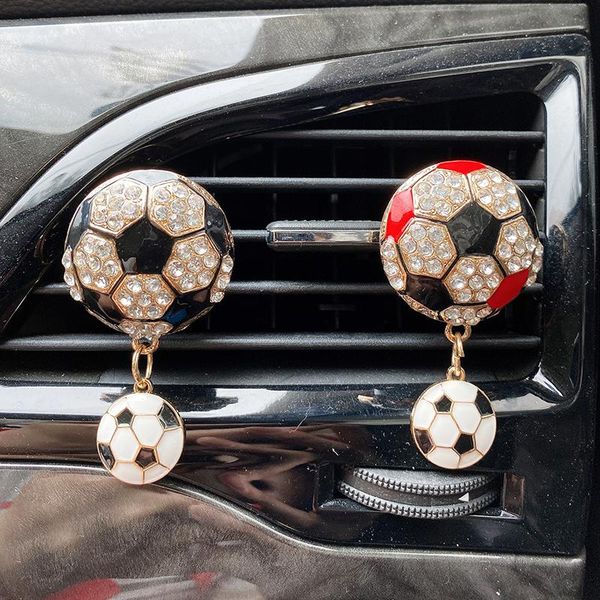

crystal football car air conditioning outlet fragrance clip freshener interior