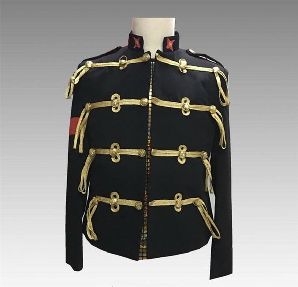 

jacket Black men's jacket, fashion thin coat, rock singer costume, star, vocal concert, magician performance, Black;brown