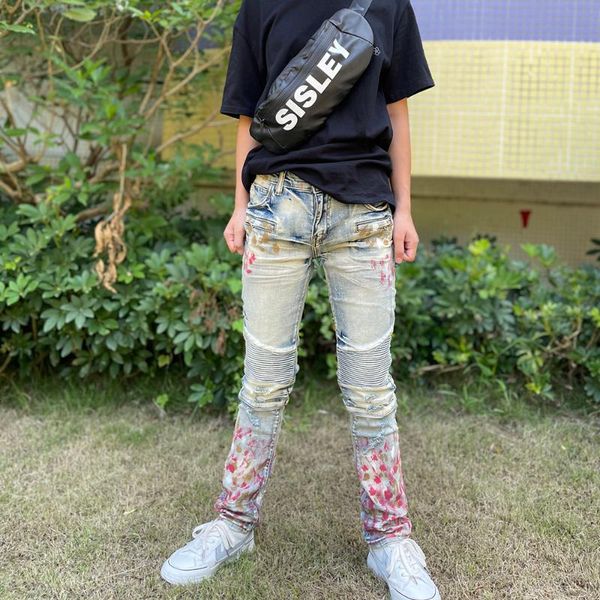 

jeans 2021 kids fashion solid trousers pants boys baby autumn winter clothing, Blue