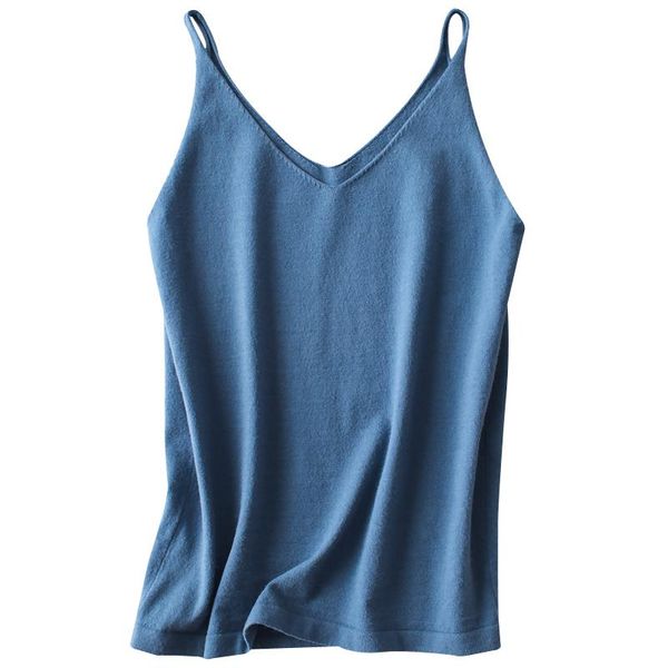 

arrival summer women t-shirts tank sleeveless deep v-neck camis knitted vest outwear tshirts pink t shirts women's tanks &, White