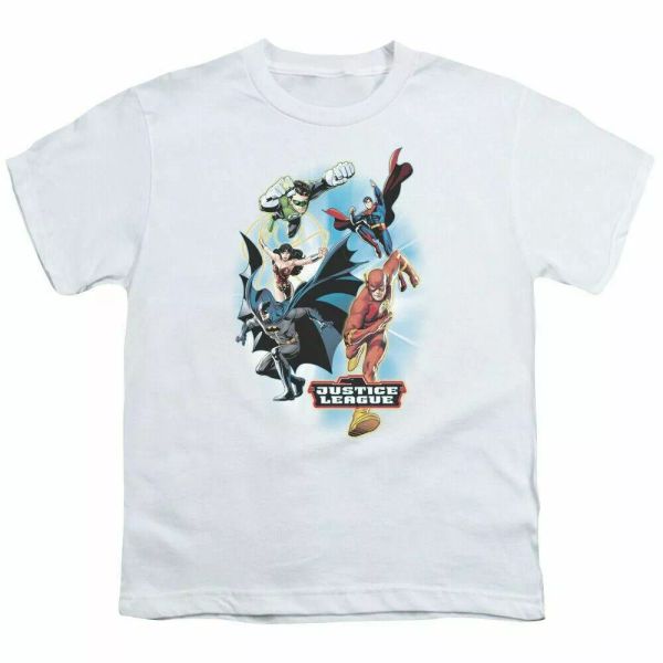 

The Flash At Your Service Kids Youth T Shirt Licensed DC Comics Tee White, White;black