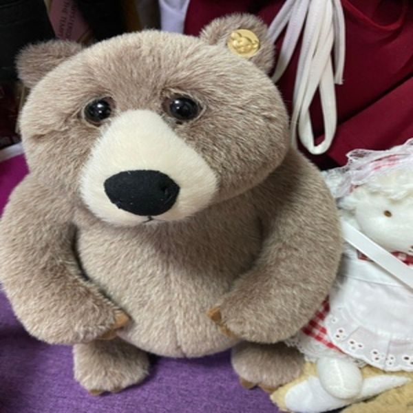 

blue old rou rankin teddy bear plush doll super cute neutral