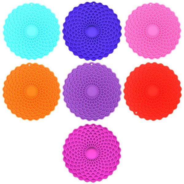 

mats & pads 7pcs deskmat silicone multipurpose trivet potholders kitchen tools