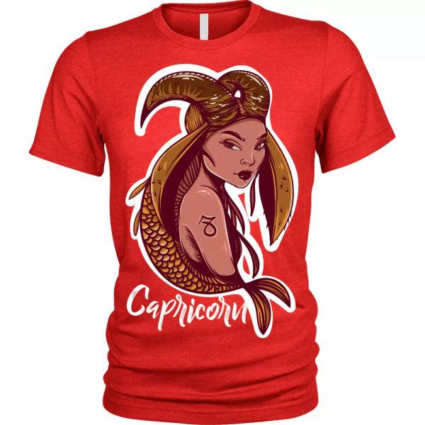 

Capricorn star sign horoscope shirt gift mens unisex, White;black