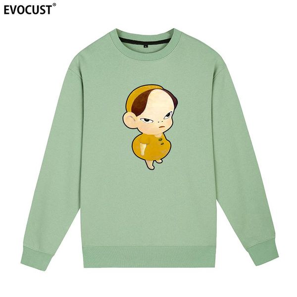 

men's hoodies & sweatshirts yoshitomo nara trend funny men women unisex, Black