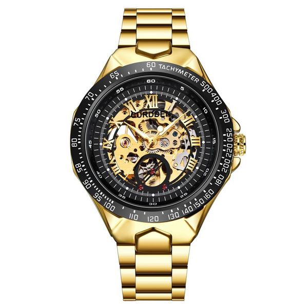 

wristwatches gmtu mens watch stainless steel automatic mechanical men's, Slivery;brown