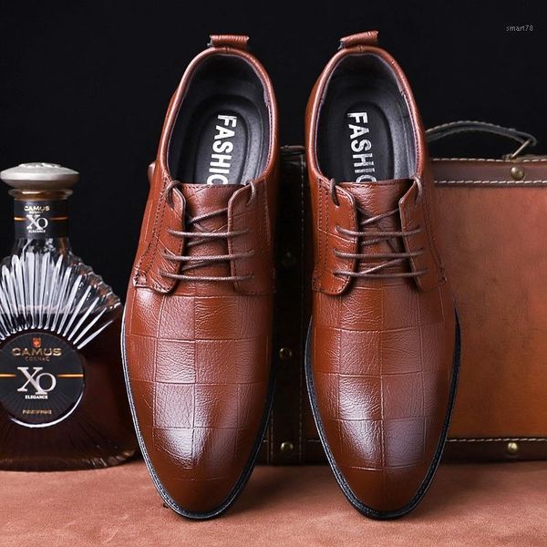 

brown shoes for men formal leather fashion luxury mens designer comfort classic dress loafers zapatos de hombre1, Black