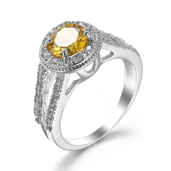 

selling gold zircon jewelry ring valentine's day gift, Slivery;golden