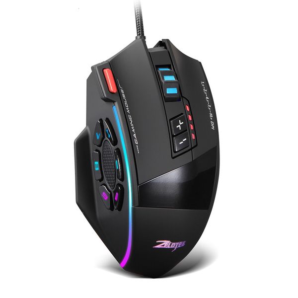 

mices mouse zelotes master gun pressing game macro rgb streamer horse lantern laser creative