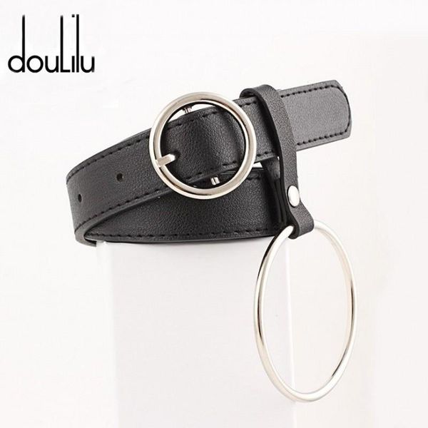 

belts women's ring belt leather geometric heart pin buckle ladies fringe tassel wide waist female retro jeans waistband, Black;brown