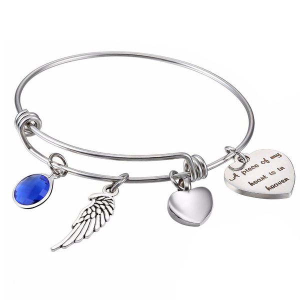 

ring cremation jewelry bracelet cuff, four pendant ashes pendant, heart shape can be put ashes, adjustable size, wearable, not color fade, n, White