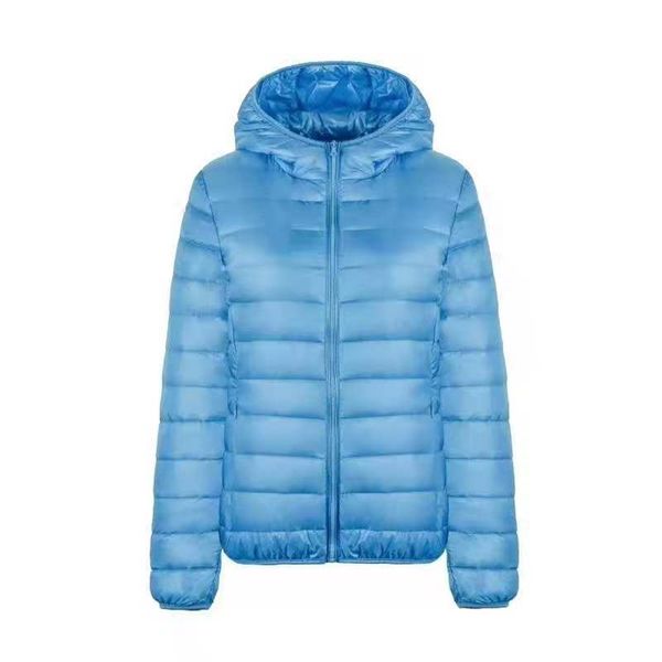 

white duck down thin coats women hooded warm light fashionable mm coat big yards of cultivate one's morality 211018, Black