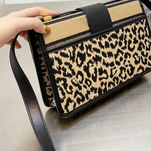 

evening bags handbags and purse for women casual saddle leopard shoulder bag mini square designer sac a main bolso