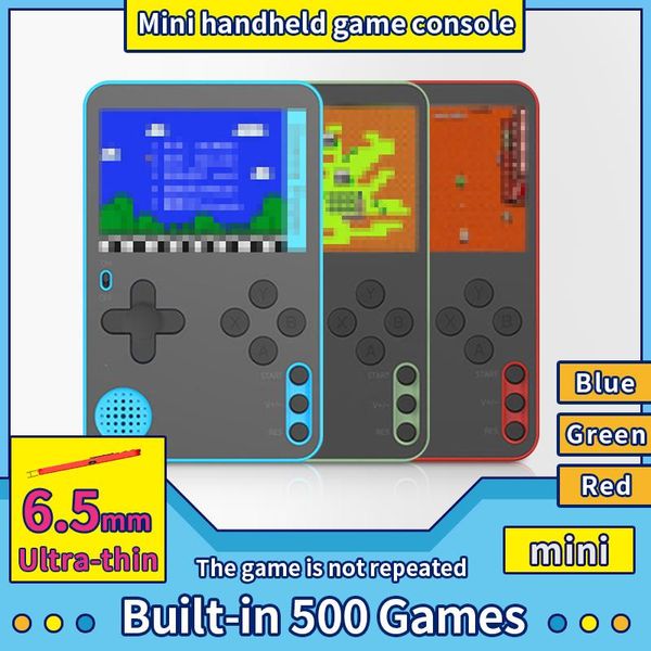 

portable game players ultra thin retro console player built-in 500 games not repeated video gaming