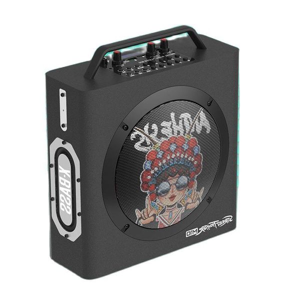 

outdoor bluetooth speaker wireless portable subwoofer 40w high-power home player supports recording fm radio tf card expansion speakers