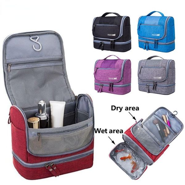 

cosmetic bags & cases womens travel waterproof toiletry kits makeup bag organizer hanging men washing storage