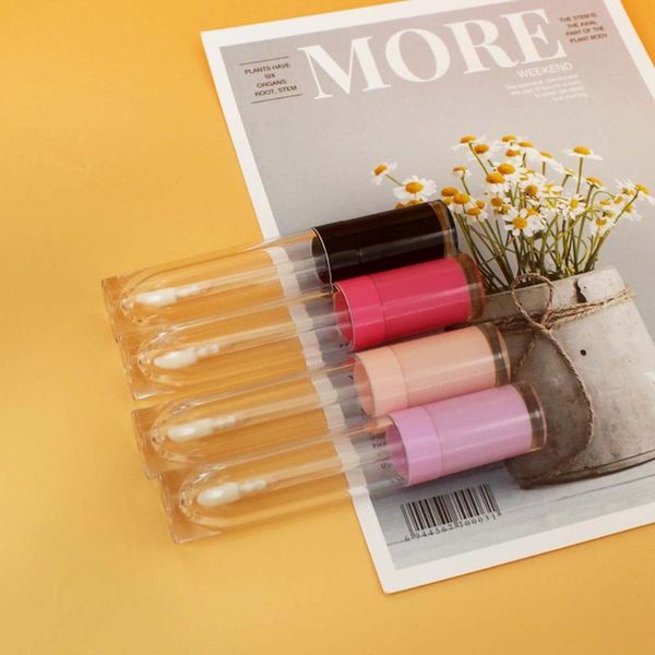 

storage bottles & jars 5ml 30/100pcs purple lid clear lipstick bottle empty transparent lip gloss tube with pink/red cap cosmetic containers