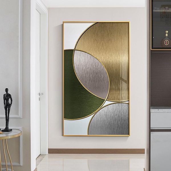 

paintings nordic geometric abstract wall art luxury golden canvas painting print home decor poster living room decorative picture