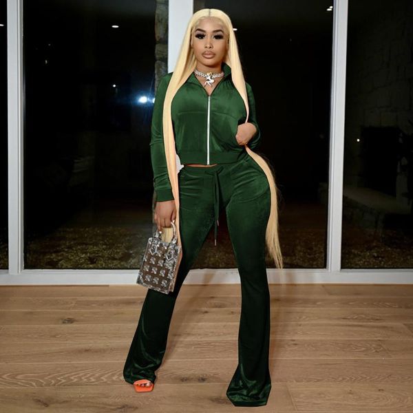 

women's jackets solid midriff-baring outfit flared pants set, Black;brown