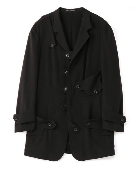 

men's suits & blazers silk casual military uniform thin jacket suit, White;black