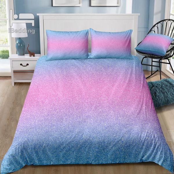 

bedding sets colorful glitter girly turquoise shining set duvet cover with pillowcase bed luxury twin full  king dropshiping