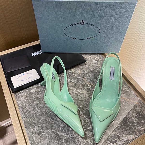 

2021ss women sandals with heels rubber slide sandal platform slipper chunky shoes spring summer embossed flip flops with original box size 3, Black