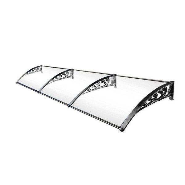 

shade 1 set big size door window awning modern strong pc board cover outdoor patio canopy sun shelter eaves rain