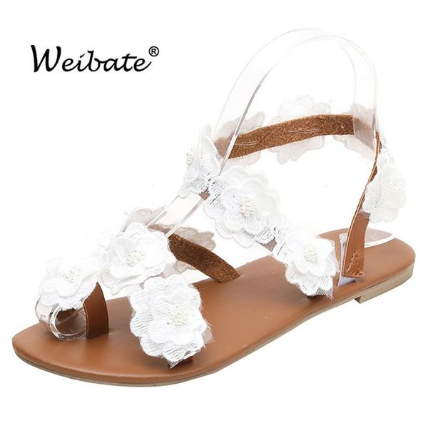 

fashion women bohemia style flowers sandals summer breathable flat for beach shoes chaussures femme, Black